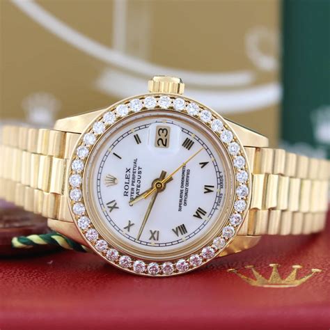 used ladies presidential rolex|18k gold ladies rolex watch.